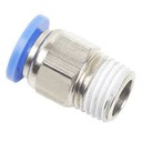Straight Connector (M) - R1/4, 6 Od